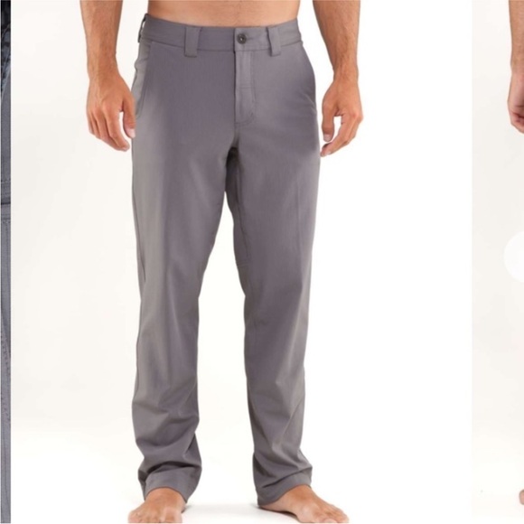 Lululemon Work To Play Pant II Pinstrip Gray Size 40 - Picture 1 of 14